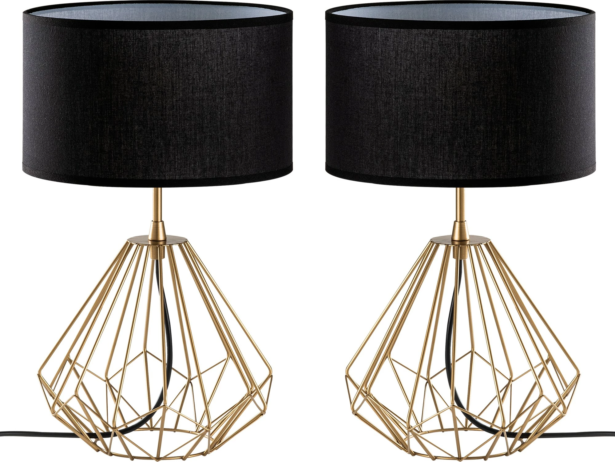 Set llamba tavoline Opviq, Diamond, ngjyrë ari, S-710 (2 copë)