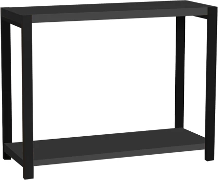 Raft tavoline Lerf, melaminë antracit-metal i zi, 45x17x35cm