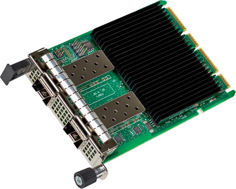 Kartelë rrjeti Intel E810-XXVDA2, OCP 3.0, 2x SFP28, 1/10/25GbE, PCI Express, e gjelbër/zezë/argjend