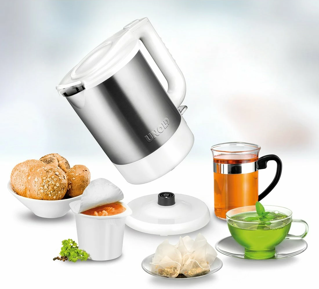 Ibrik elektrik UNOLD 18010, 1.5L, 2200W, bardhë