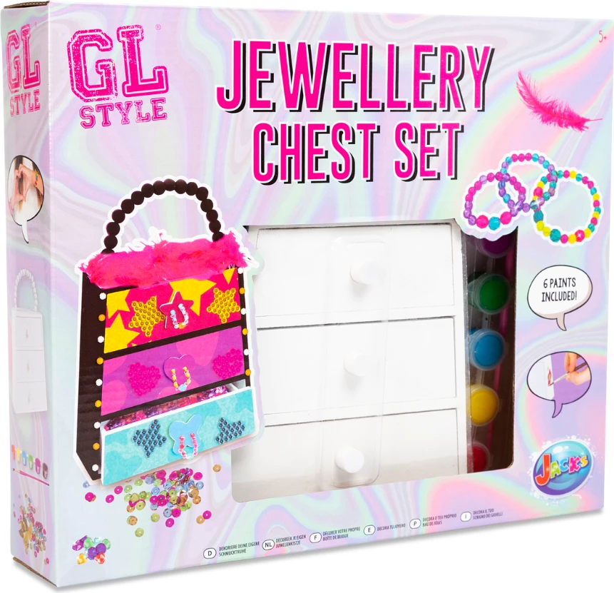 GL Style Design Your Own Jewellery Box Craft Set