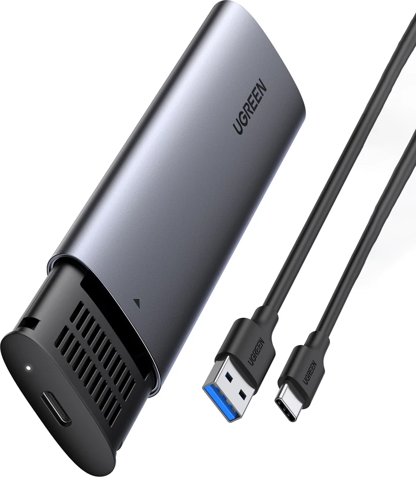 Kasë Ugreen CM400 për SSD M.2 B-Key SATA, USB 3.2, 5Gbps, Gri