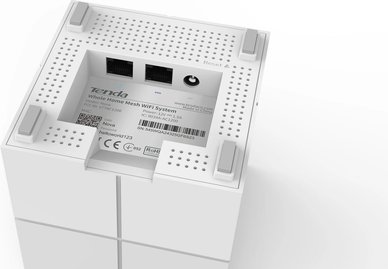 Router Tenda Nova MW6 Dual-band Wi-Fi 5 Bardhë