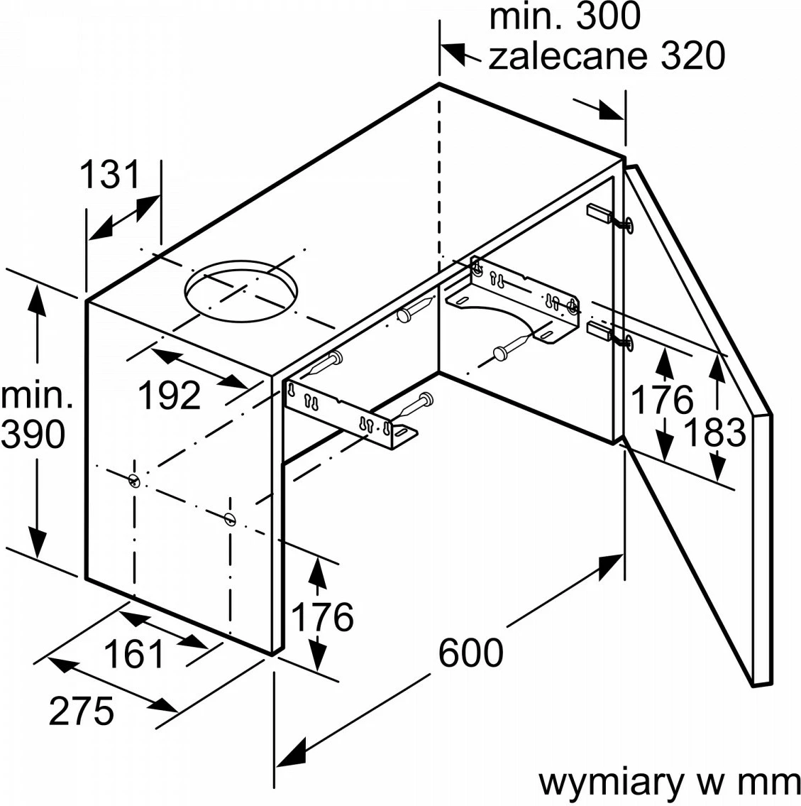 Aspirator kuzhine Bosch DFM064W54, teleskopik, argjend metalik
