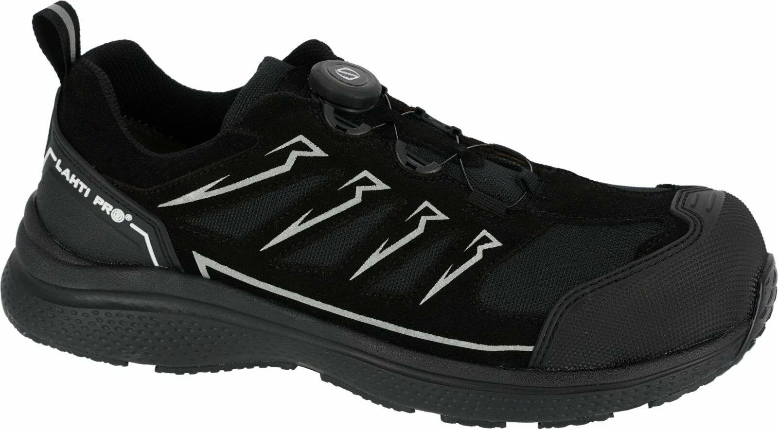 Këpucë sigurie LAHTI PRO L3044039 S1 FO HRO SR, numër 39, sistem SPINON, e zezë