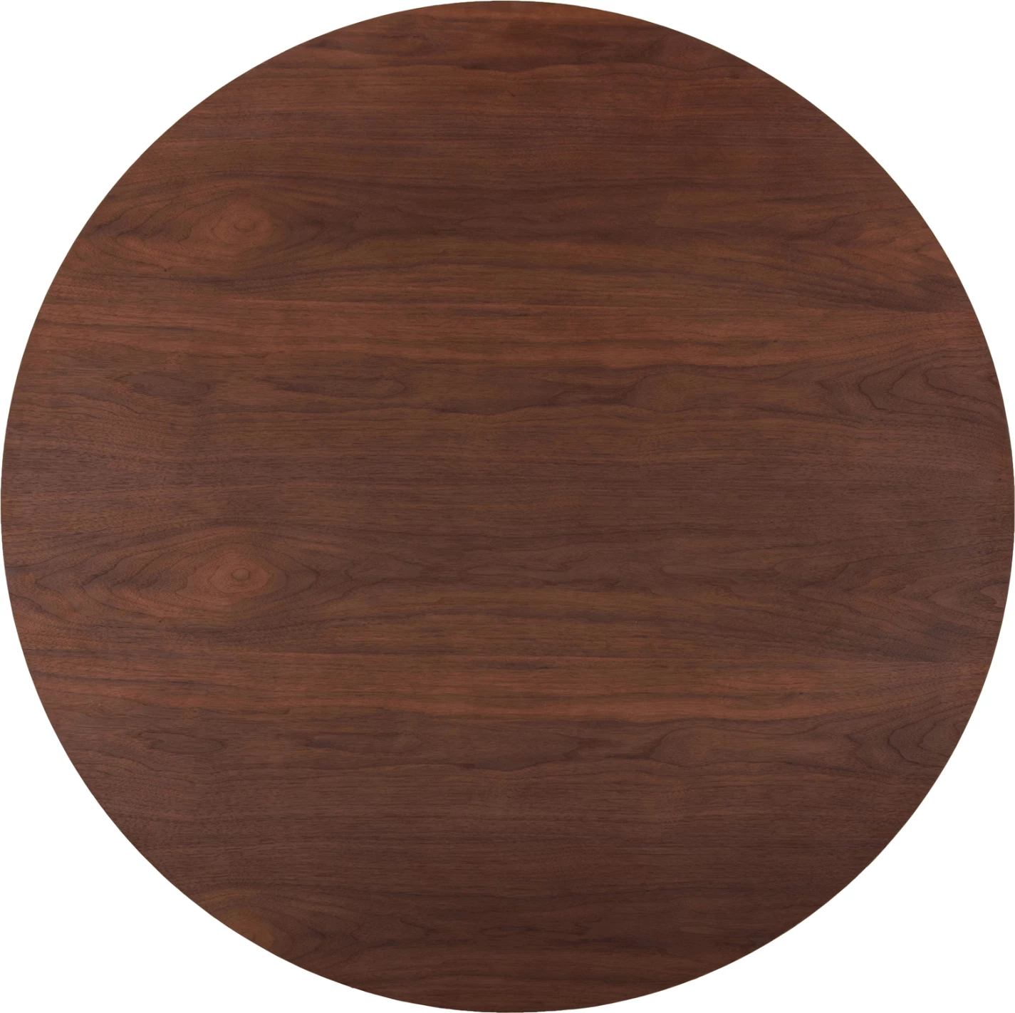 Tavolinë e rrumbullakët për ngrënie, DENTY, MDF me furnir lisi, ngjyrë arre, Φ120x75H cm