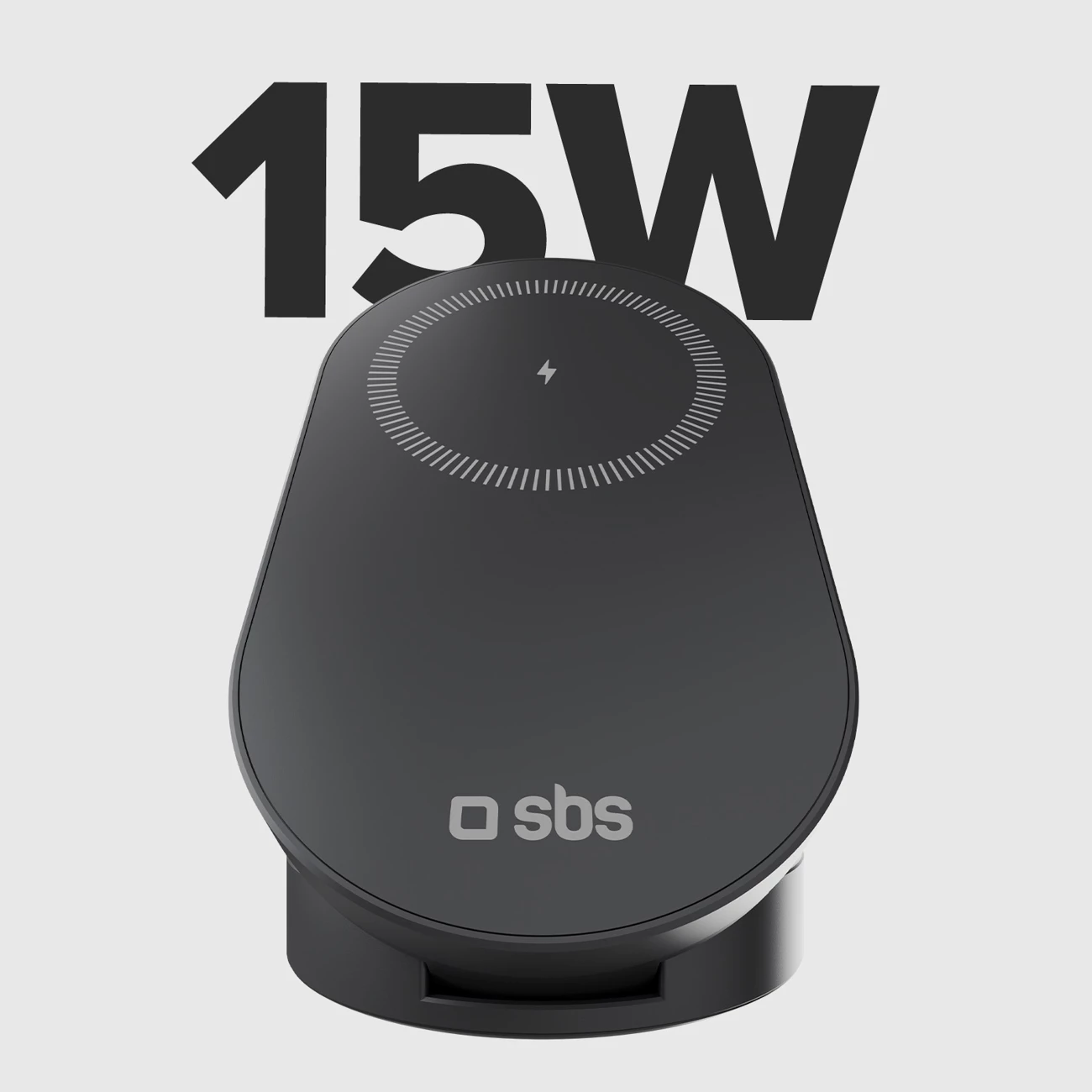Karikues pa tel 3‑në‑1 palosës, SBS Power Dock 3 in 1, Qi2 & MFi, 15 W, USB‑C, i zi