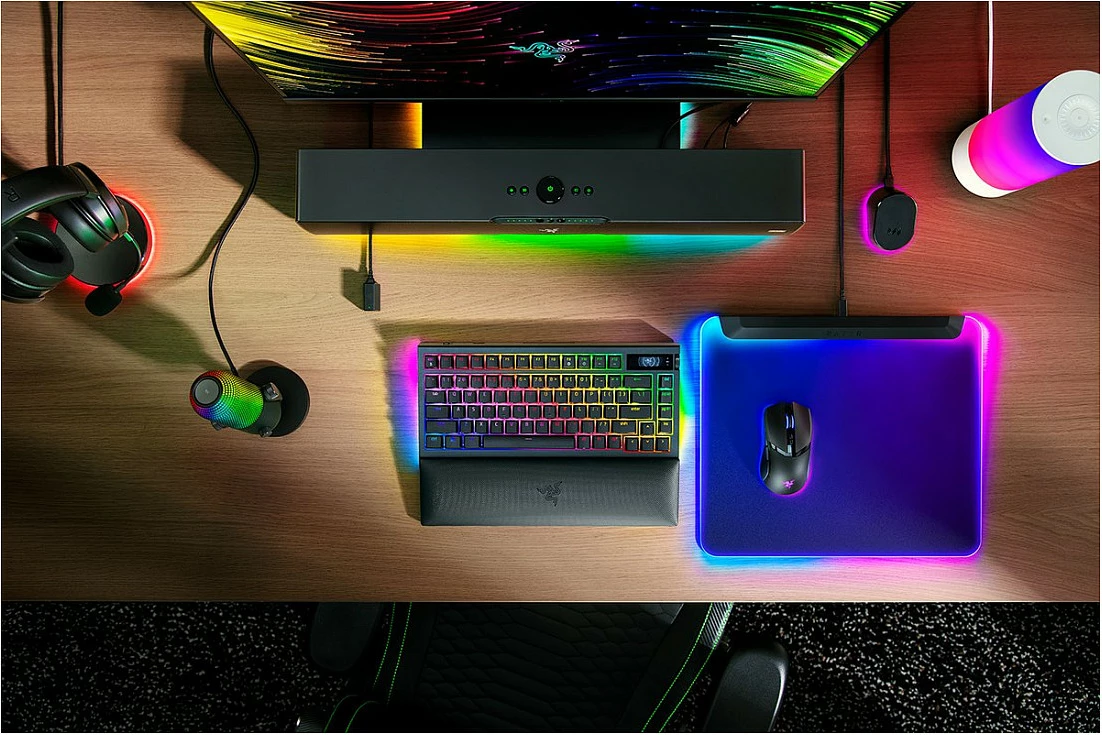 Tastierë gaming Razer BlackWidow V4 Pro 75% US International ISO, mekanike Razer Green, RGB, wireless, e zezë
