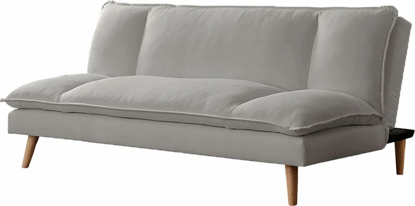 Divan i butë, 3 vende, ngjyrë gri, 191x103x84cm