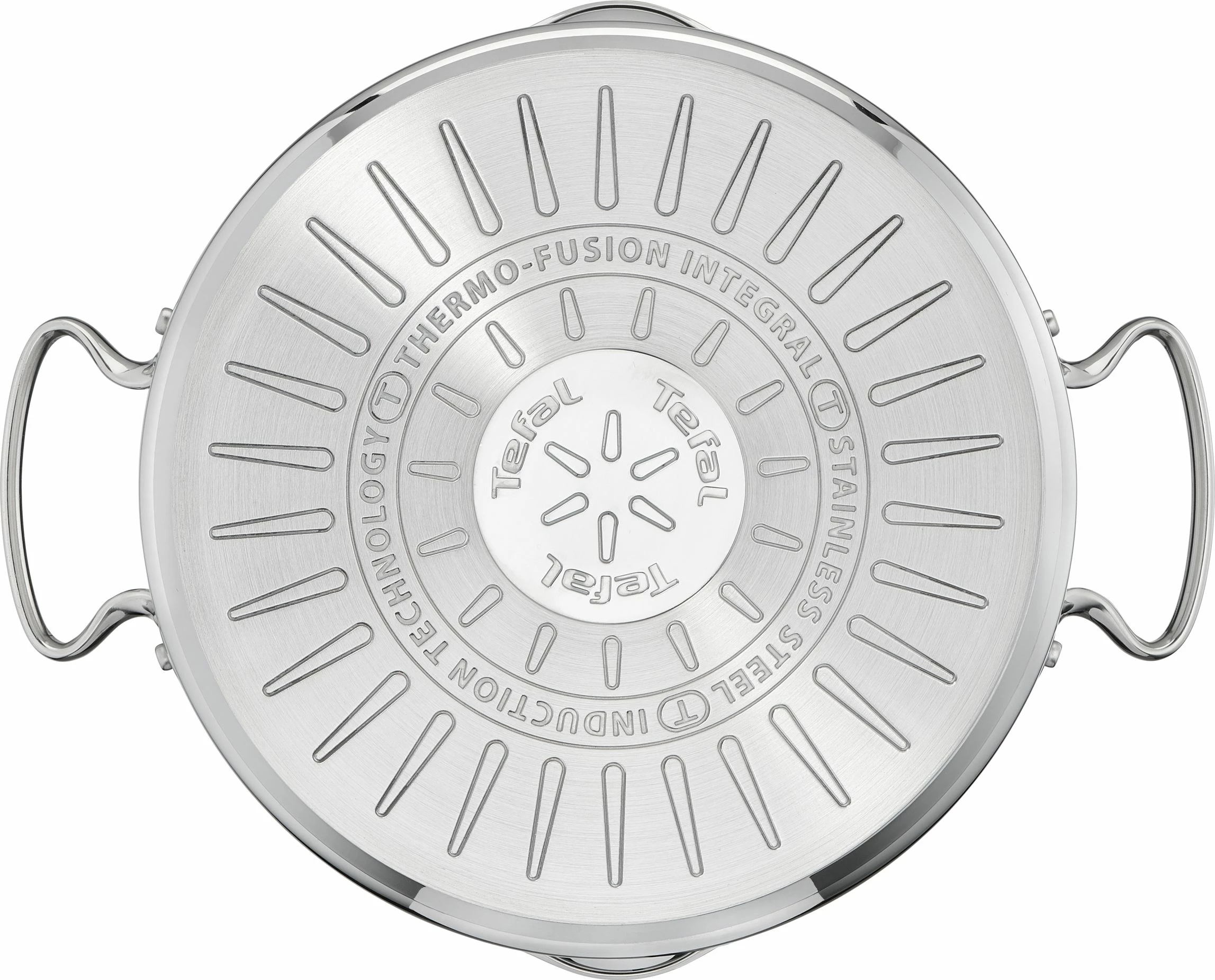 Tenxhere Tefal Duetto+ 24 cm 5 L inox me kapak kullues/qelqi, argjendtë