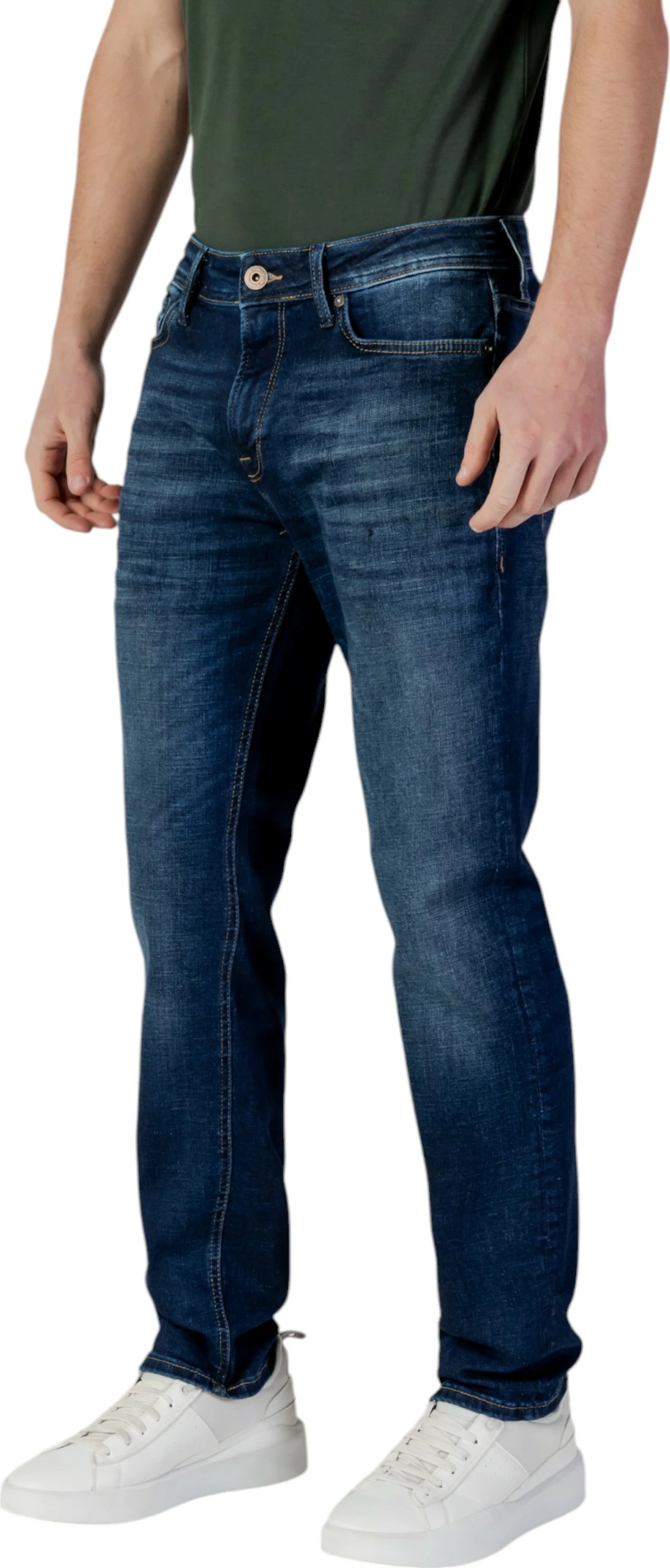 Xhinse për meshkuj Jack & Jones JJICLARK JJORIGINAL JOS 278 NOOS 12177444, denim i errët [Madhësia: W34 L32]