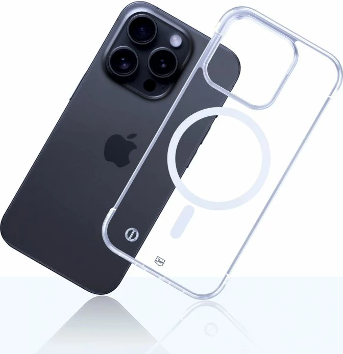 Maskë telefoni 3mk Just20g MagCase për iPhone 15 Pro Max, transparente