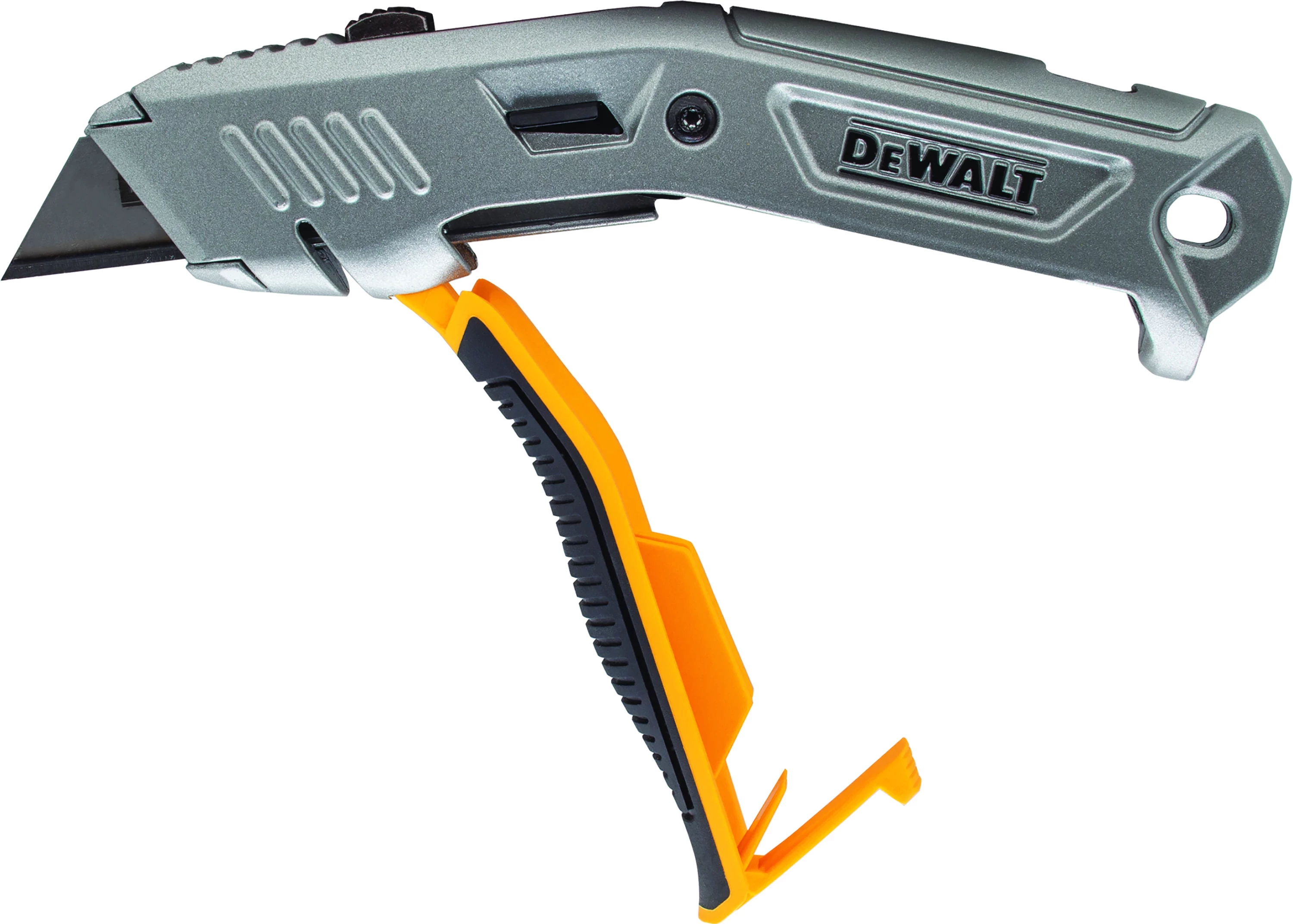 Thikë utility Dewalt NLS, teh i ndërrueshëm, magazinë 5 tehe, gri/verdhë, set 3x tehe