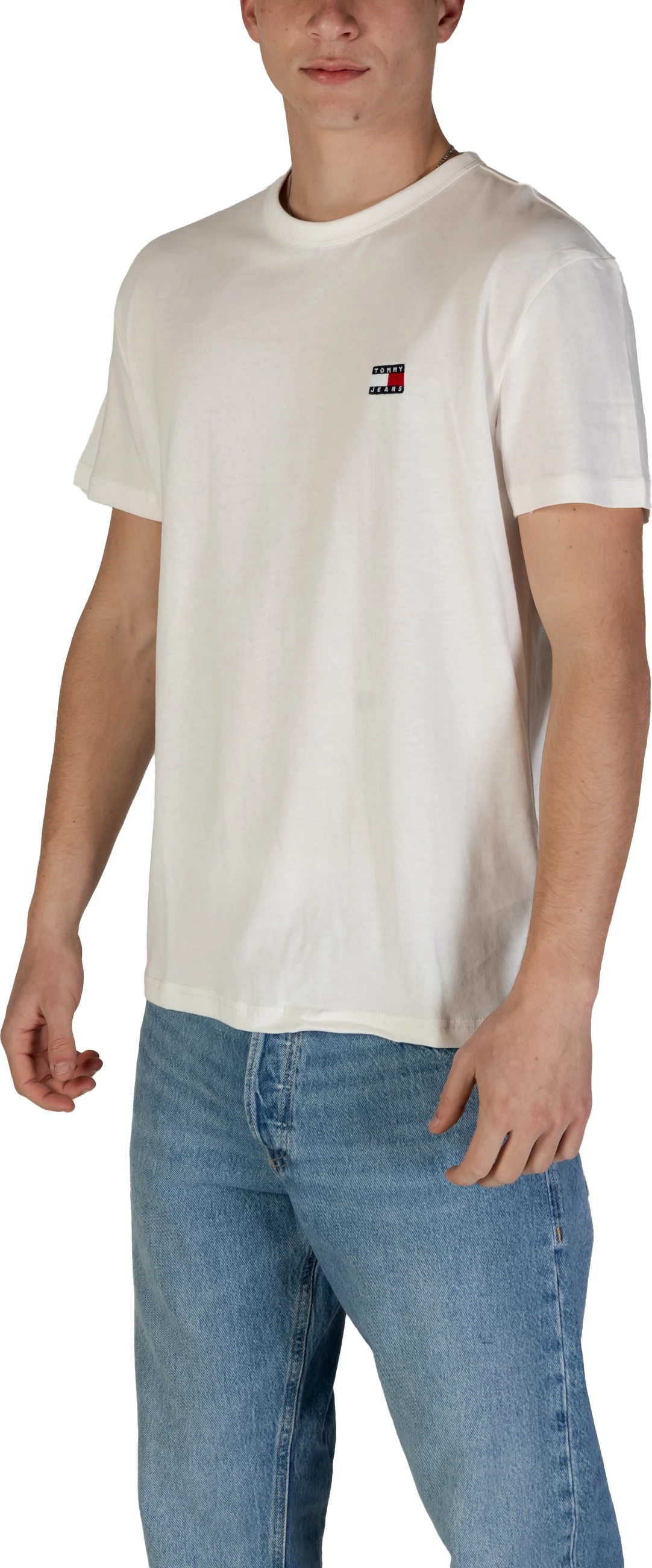 Maicë për meshkuj Tommy Hilfiger Jeans TJM REG BADGE TEE DM0DM20322, e bardhë [Madhësia: L]
