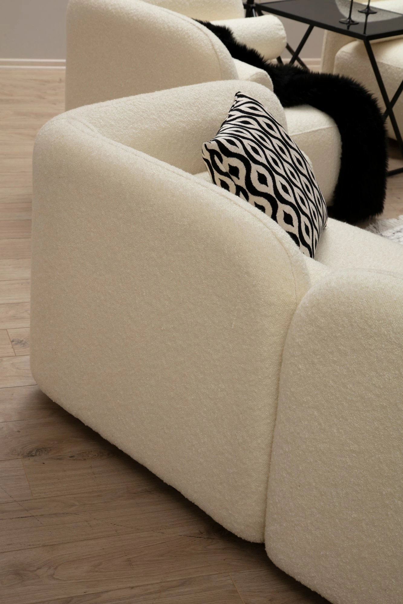 Divan dy-vendësh Atelier del Sofa, Victoria Bouclette, krem