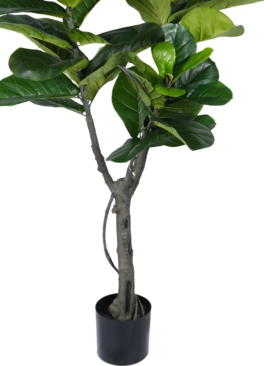 Bimë dekorative Fiddlehead I në vazo, ngjyrë e gjelbër, PP, 180cm