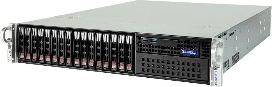 Server rack bluechip SERVERline R42201s, AMD EPYC 7313P, 32GB RAM, 2x480GB SSD, TPM-Modul