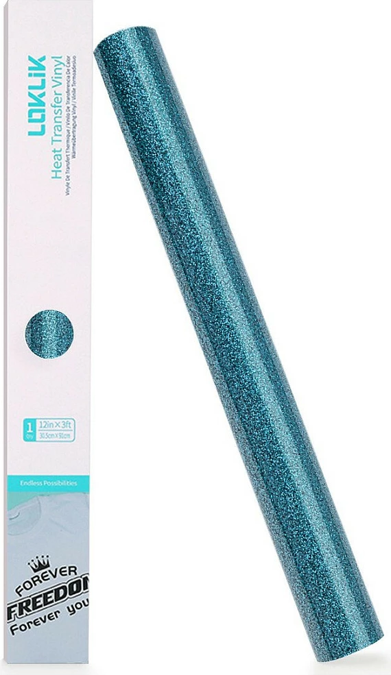 Folje për plotter LOKLiK Glitzer, 30.5 x 90 cm, kaltër e hapur