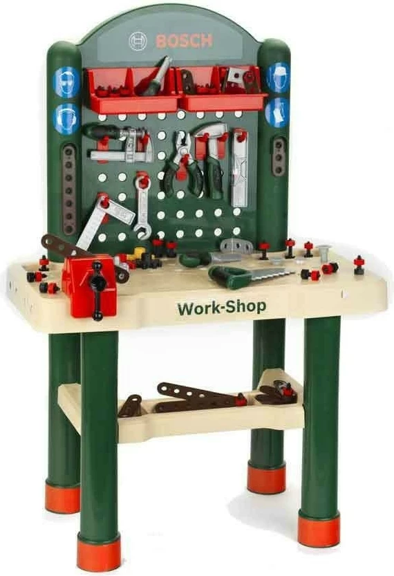 Set punëtorie lodër për fëmijë Klein Bosch Workshop 82 elemente, multikolor