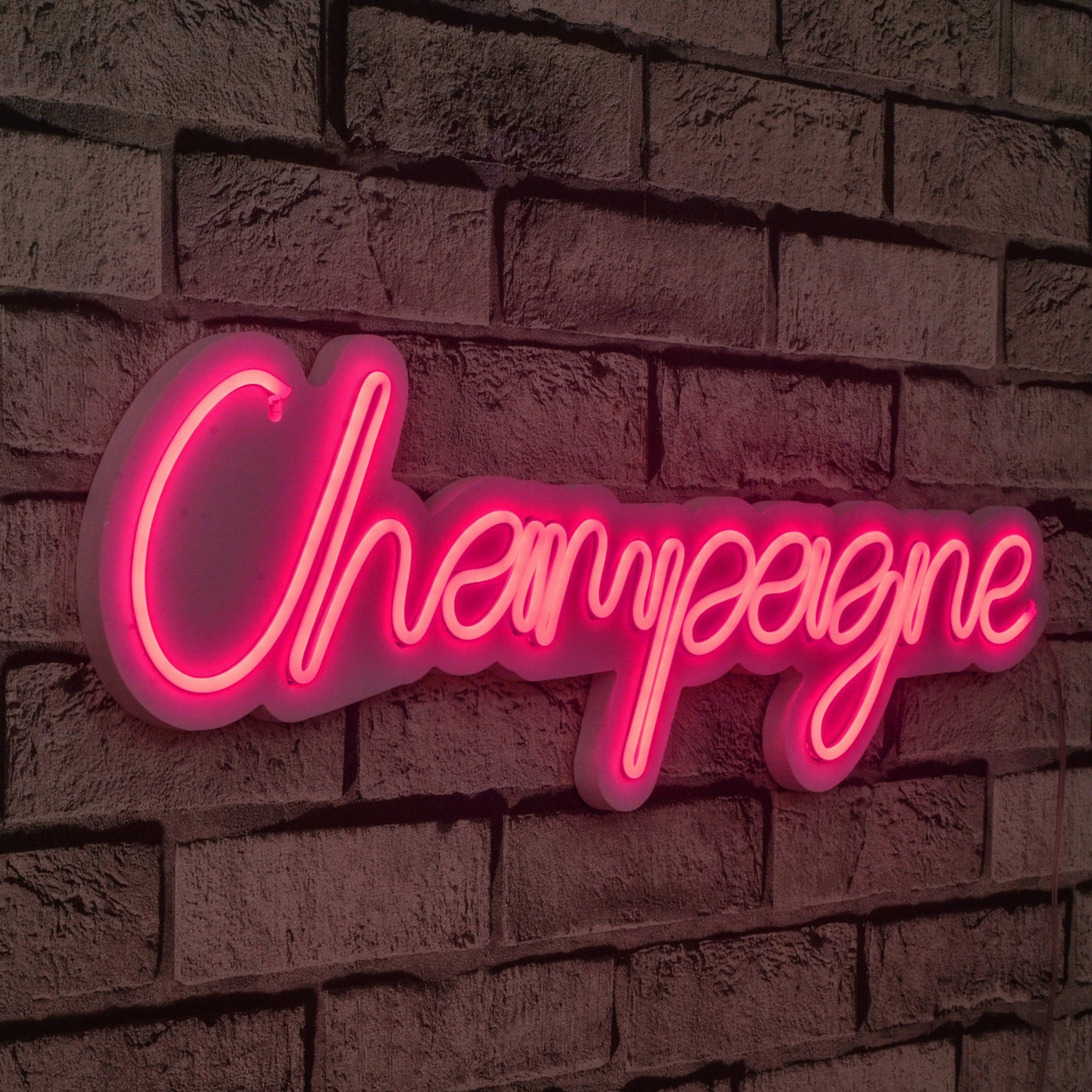 Dritë dekorative LED për mur, plastikë, ngjyrë rozë, Champagne