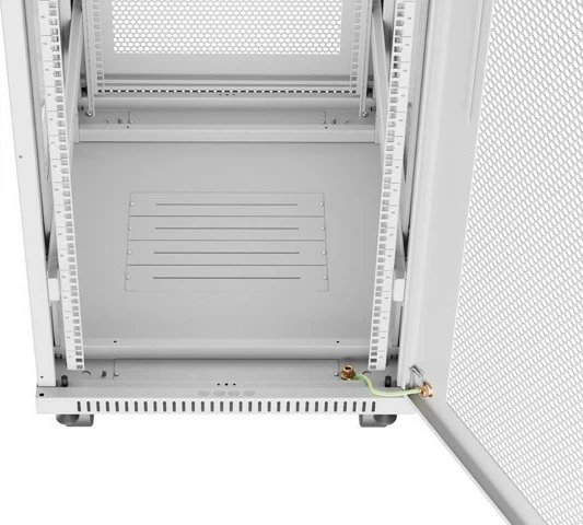Kasë rack LANBERG 19" 42U 600x800mm, gri, derë perforuese LCD