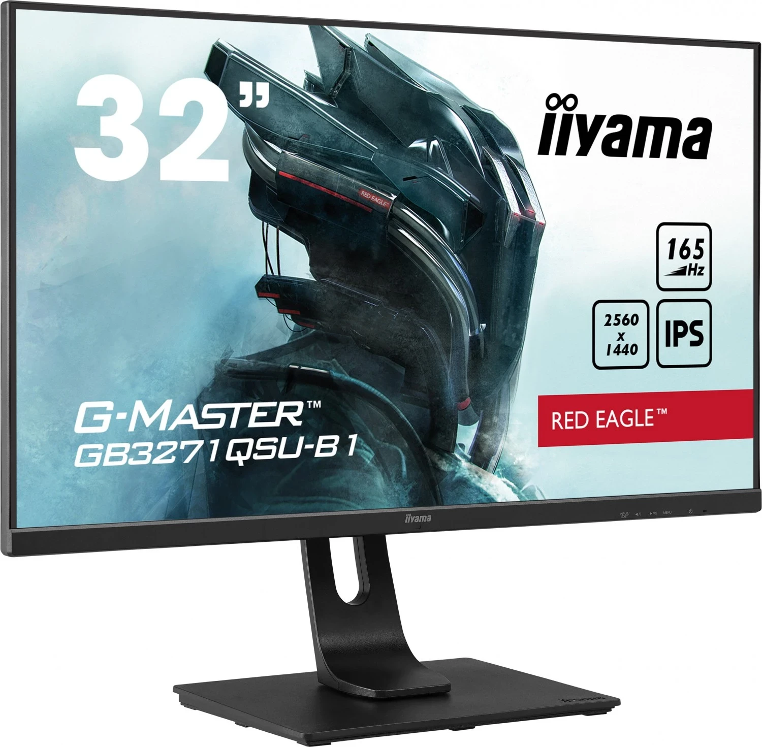 Monitor për lojëra iiyama G-Master GB3271QSU-B1, 31.5", 2560 x 1440, HDMI, DisplayPort, USB 3.0, me altoparlantë