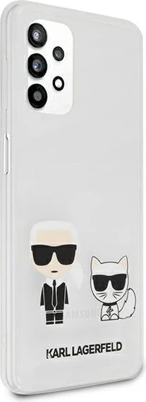 Mbështjellës hardcase Karl Lagerfeld KLHCA32CKTR për Samsung Galaxy A32 5G (A326), transparent, në kuti
