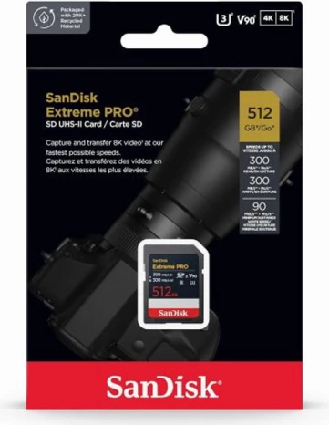 Kartelë memorje SDXC SanDisk Extreme PRO SDSDXDM-512G-GN4IN 512GB UHS-II V90