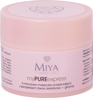 Maskë fytyre për femra Miya Cosmetics My Pure Express 5-minute Cleansing Mask, 50g