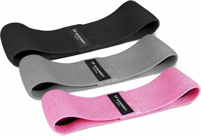 Set shirita rezistence për ushtrime Wozinsky WFB-01, 3 copë