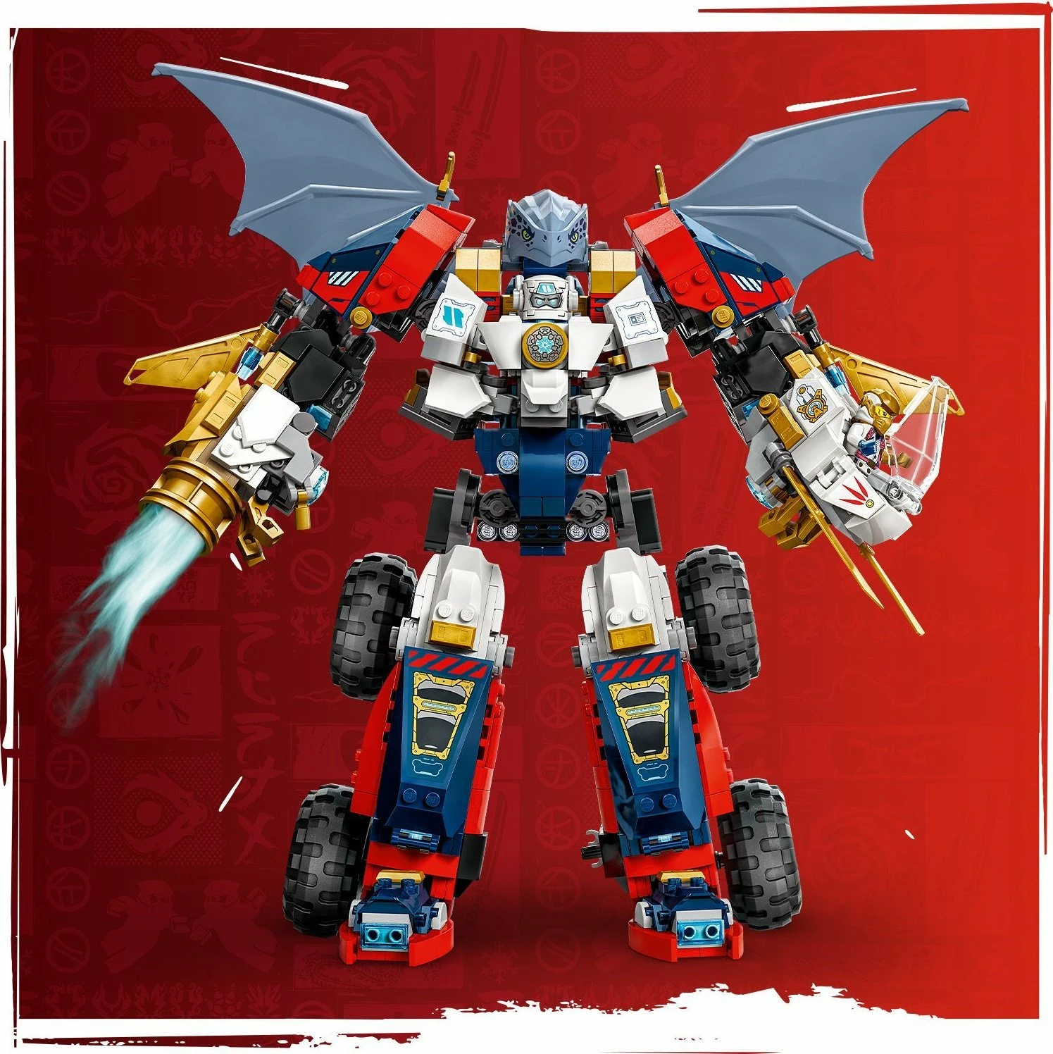 Set LEGO NINJAGO 71834 Zane’s Multifunctional Ultramech, 1187 pjesë, 9+, 4-në-1