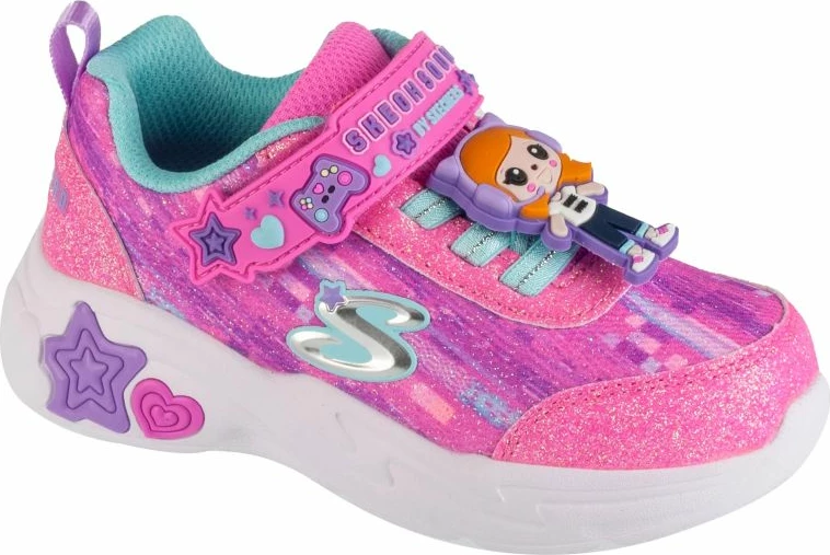 Atlete fëmijë Skechers Snuggle Sneaks Skech Squad 302214N-PKMT, rozë