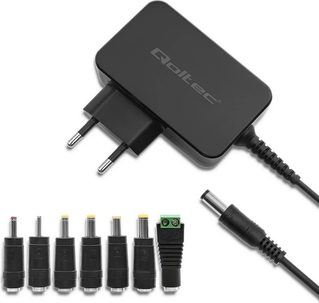 Adapter universal Qoltec 30W, 12V, 2.5A, 7 wtyczek