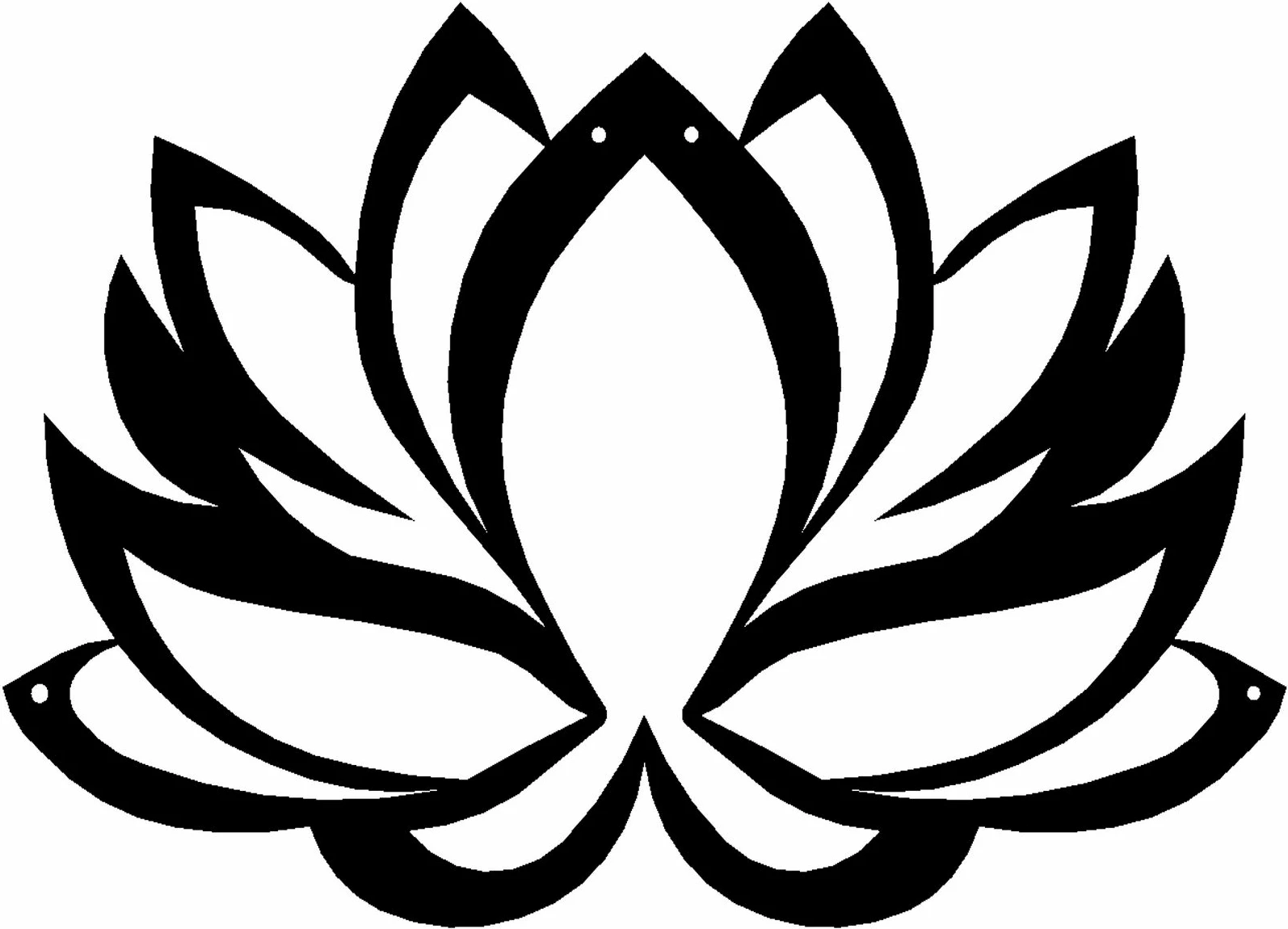 Aksesor dekorativ metalik për mur, lule lotus, Wallity