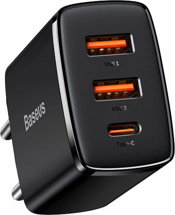 Karikues muri Baseus CCXJ-E01 30W 2x USB-A + 1x USB-C PD/QC, i zi