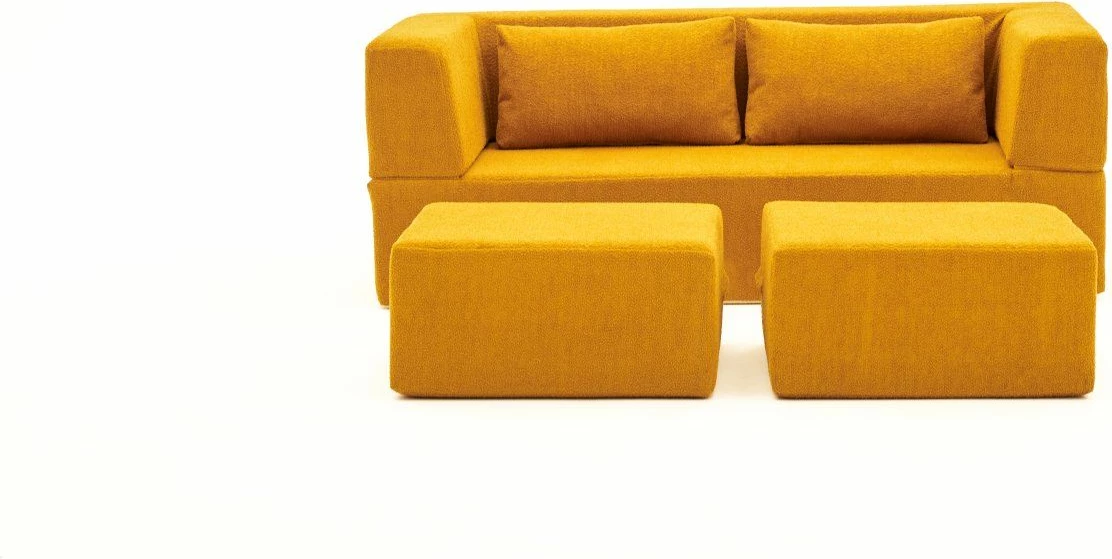 Divan-dyshek dy ulëse, ngjyrë portokalli, Atelier del Sofa, Pirgos