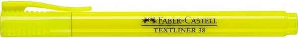 Marker tekstesh Faber-Castell Textliner 38, i verdhë