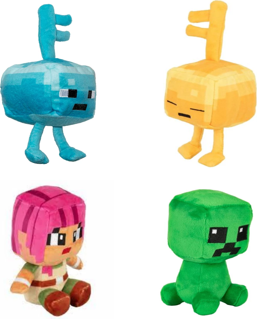 Lodër pelushi Jinx Minecraft Dungeons Mini Crafter, figurë e rastësishme, 1 copë