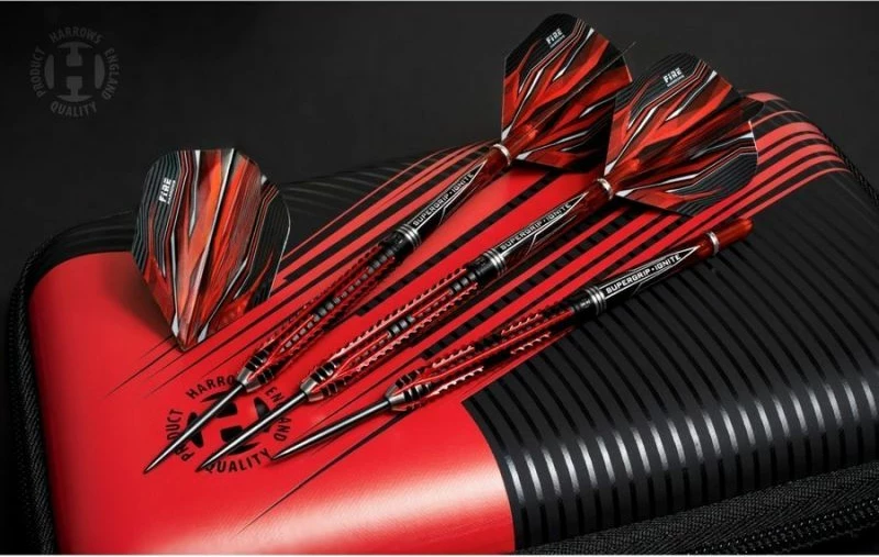 Shigjeta darts Harrows unisex, të zeza të kuqe