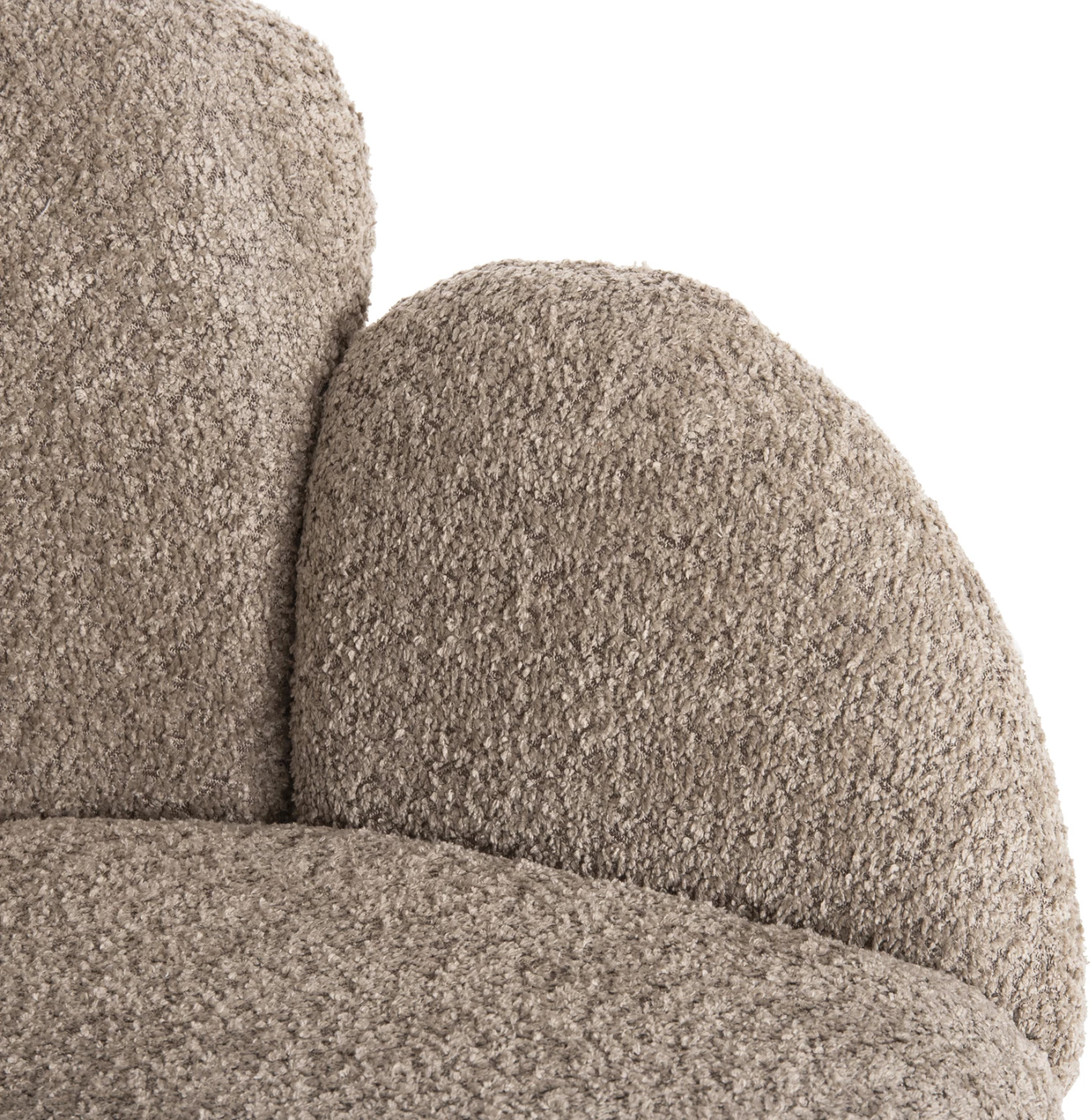 Karrige HARNIS FH9603.08, ngjyrë bezhë, bazë metalike e zezë, 59.5x64x77 cm