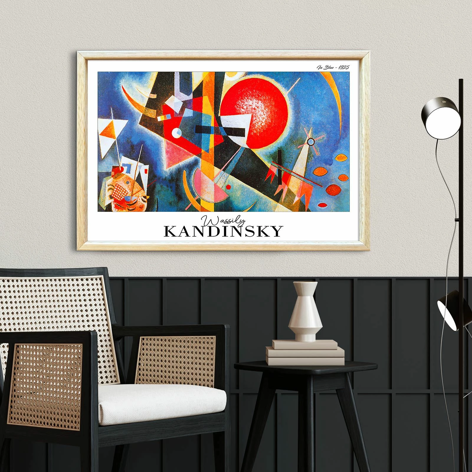 Pikturë dekorative me kornizë Wallity, 4262AHSKANDINSKY-015, shumëngjyrëshe, 42x62cm