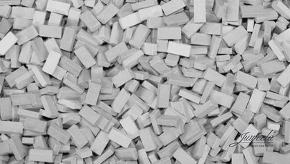 Aksesore makete hekurudhe Juweela RF Brick, shkallë 1:48, 2000 copë, gri miks