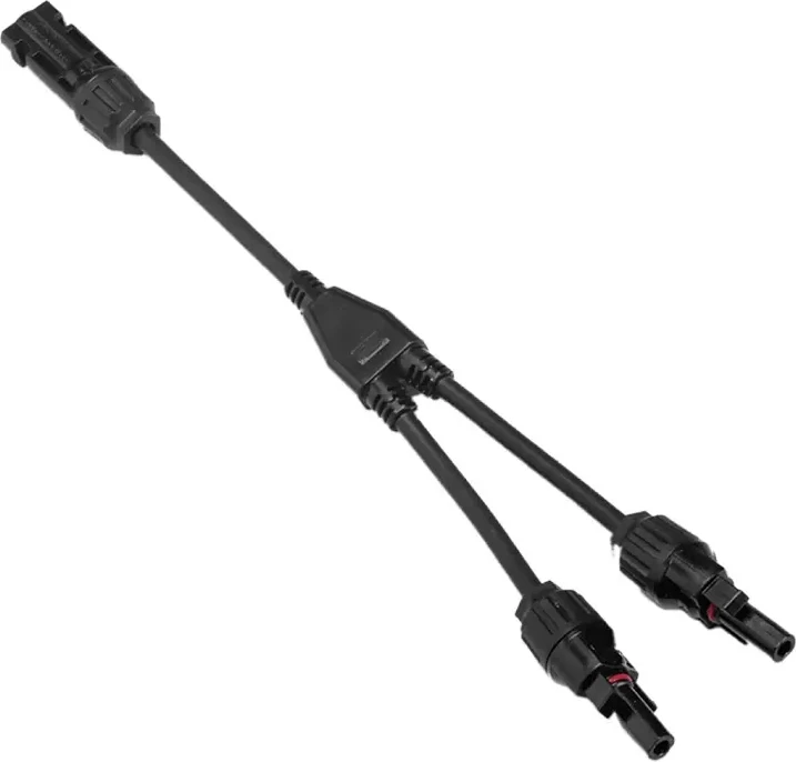Kabllo lidhëse EcoFlow për panele diellore, 30cm, e zezë