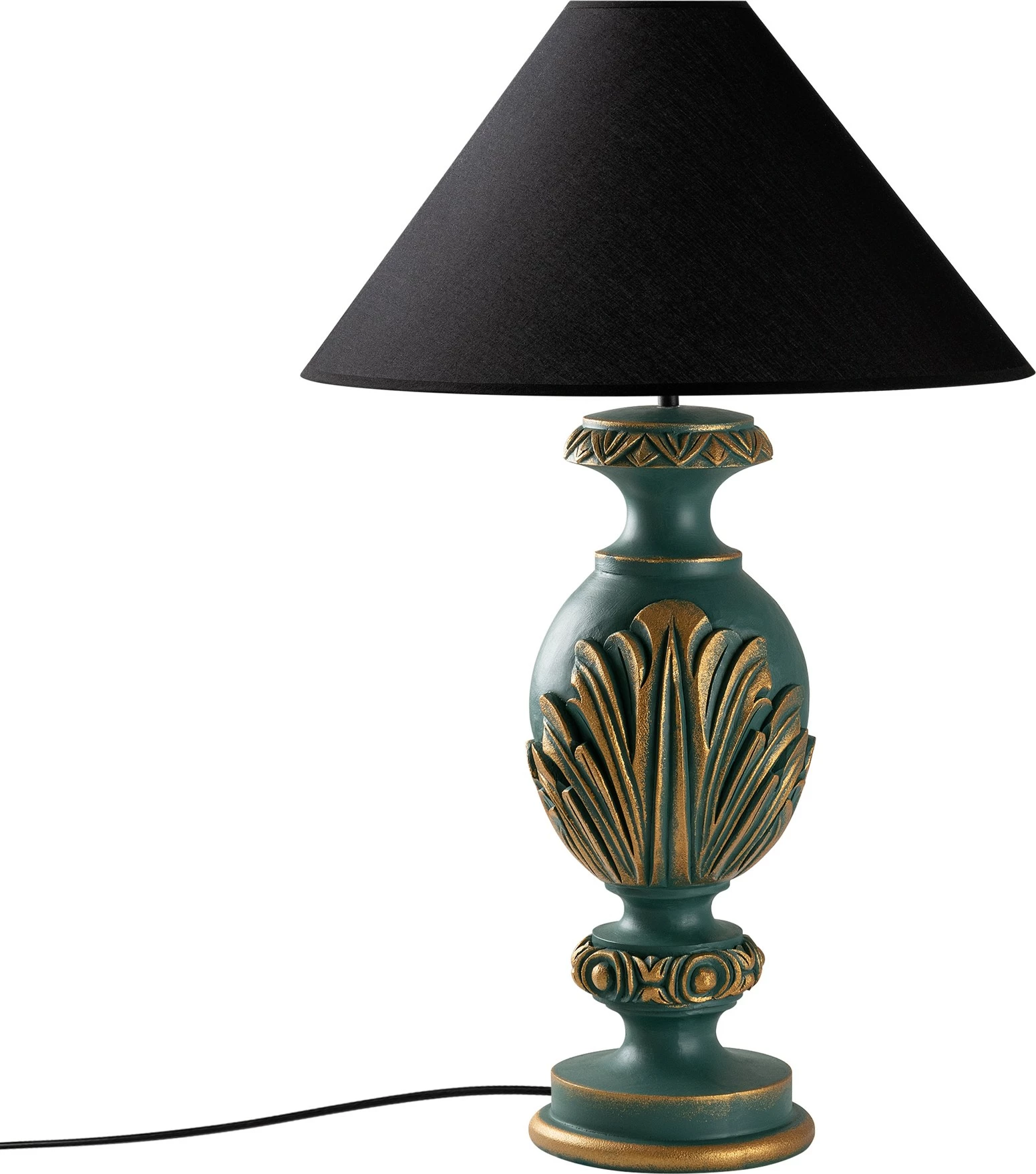 Llambë tavoline Opviq, ELEGANZE-5311, ngjyrë e gjelbër dhe e zezë