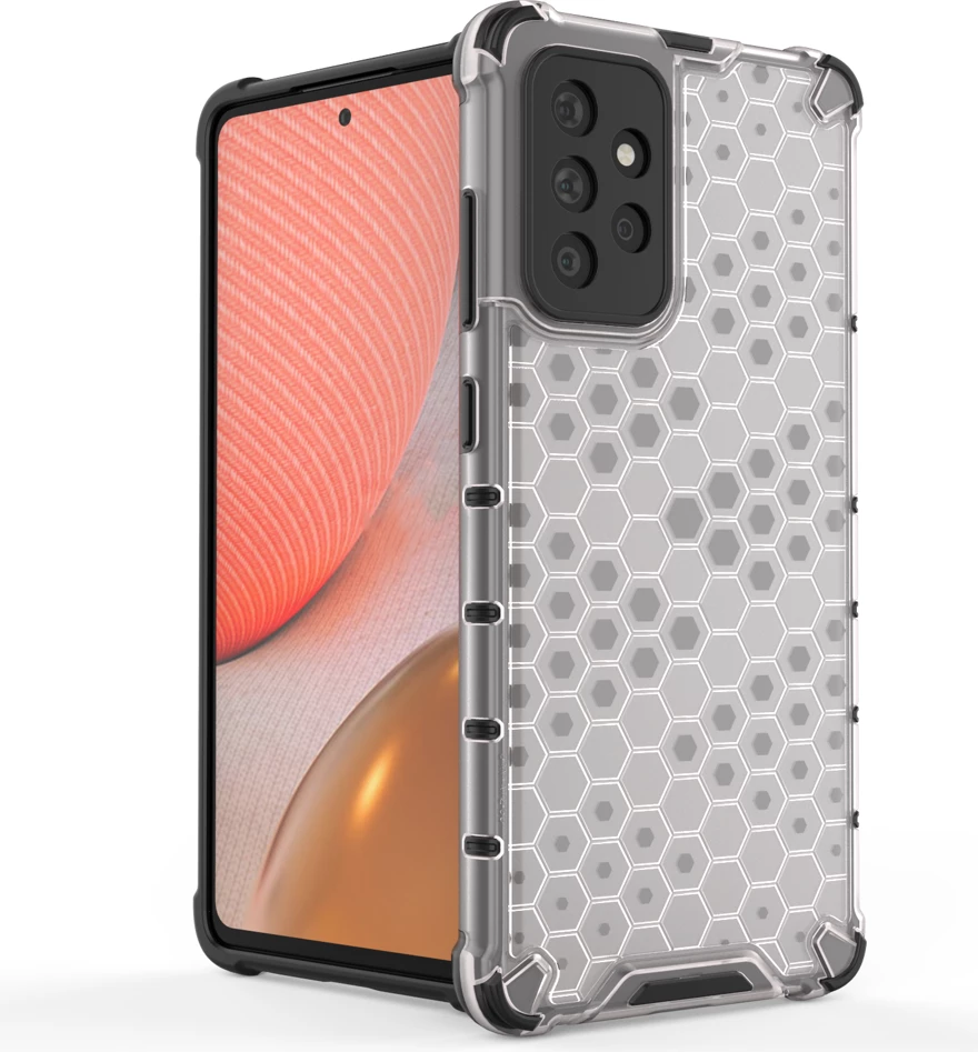 Mbështjellës Hurtel Honeycomb Case për Samsung Galaxy A72 4G, Blu