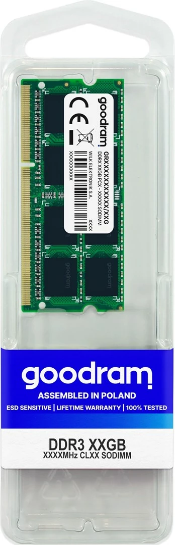 RAM memorie Goodram PC3-12800, 8GB DDR3, 1600 MHz