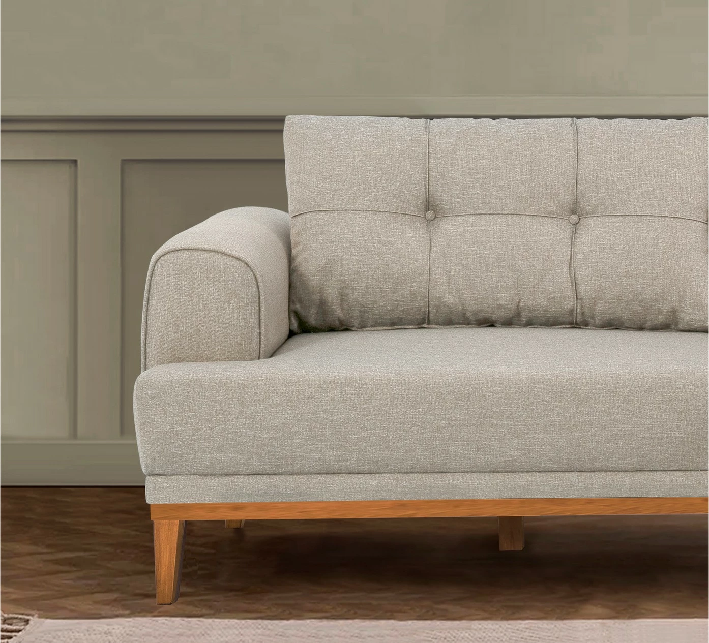 Divan treshe Atelier del Sofa, Vina 3, krem, Atlantic Pine