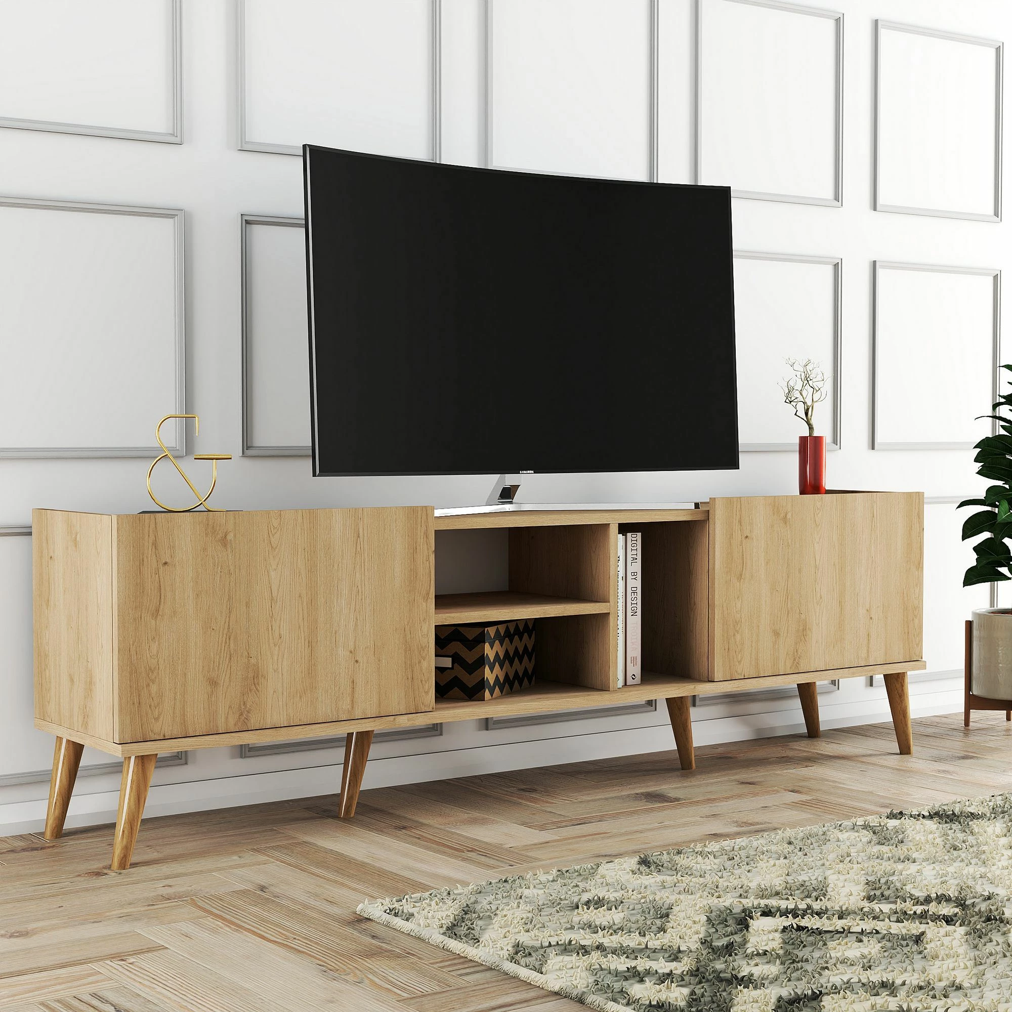 Komodë TV Skye Decor, ngjyrë lisi, 1350