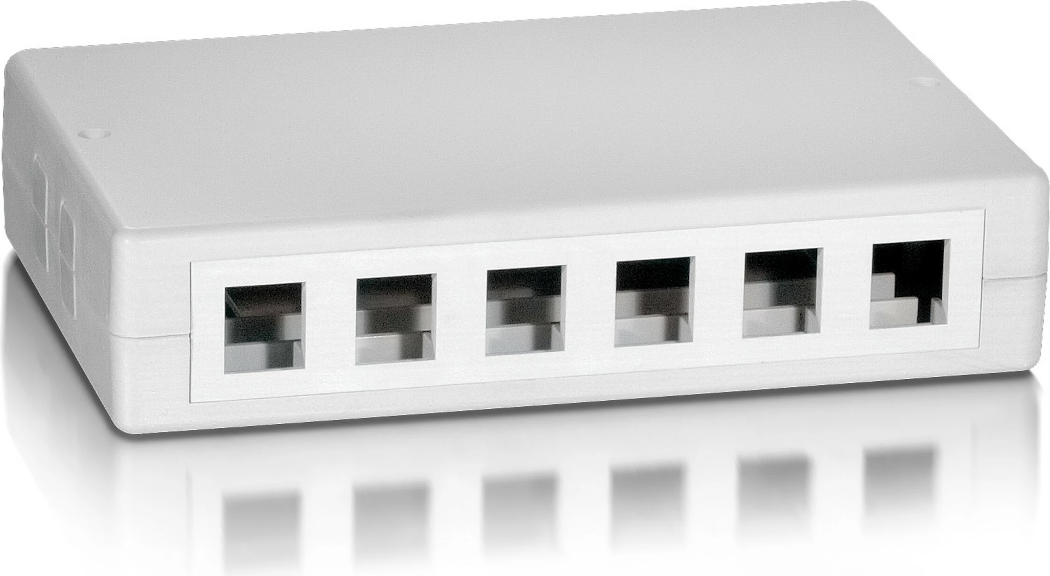 Kasë për Keystone 12-Porta Equip, e bardhë