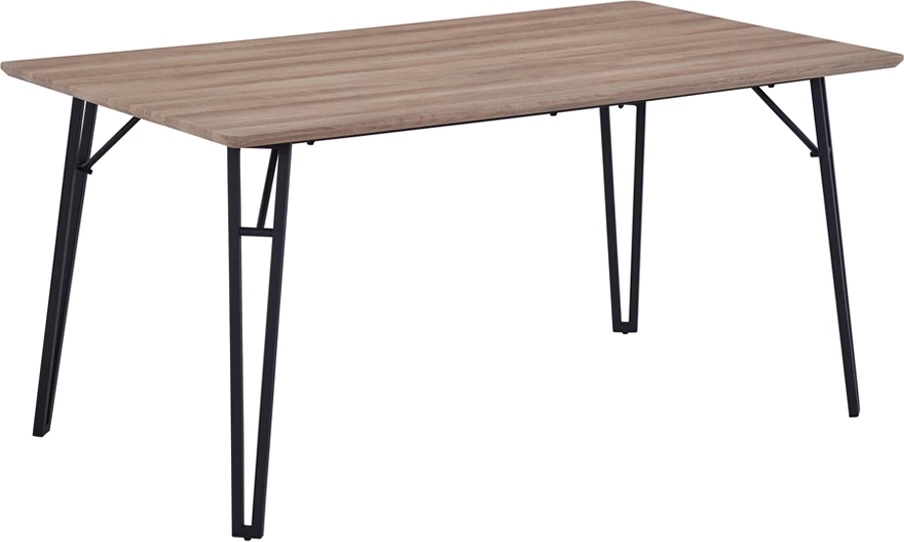 Tavolinë Kaiser, ngjyrë lisi e çelët, 160x90x76cm